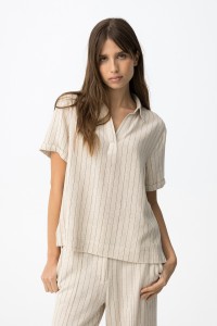 Bluzka damska Soulout z dodatkiem lnu